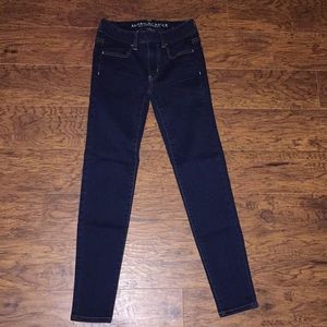 American Eagle Size 00 Short Dark Blue Jegging